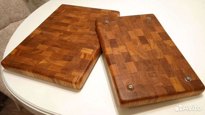 Торцевая разделочная доска из дуба