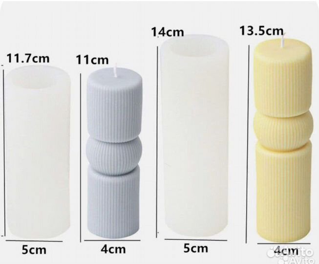 Силиконовая форма для свечей