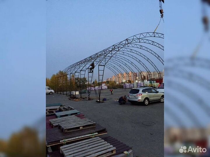 Ангар 10х50м. Тип В