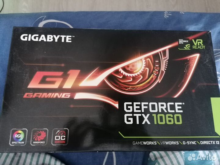 Видеокарта gtx 1060 6gb gigabyte OC edition