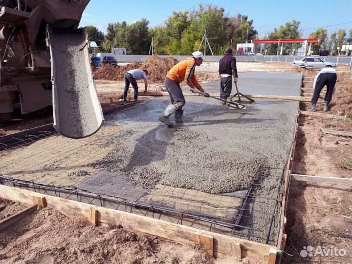 Бетон с доставкой в миксерах