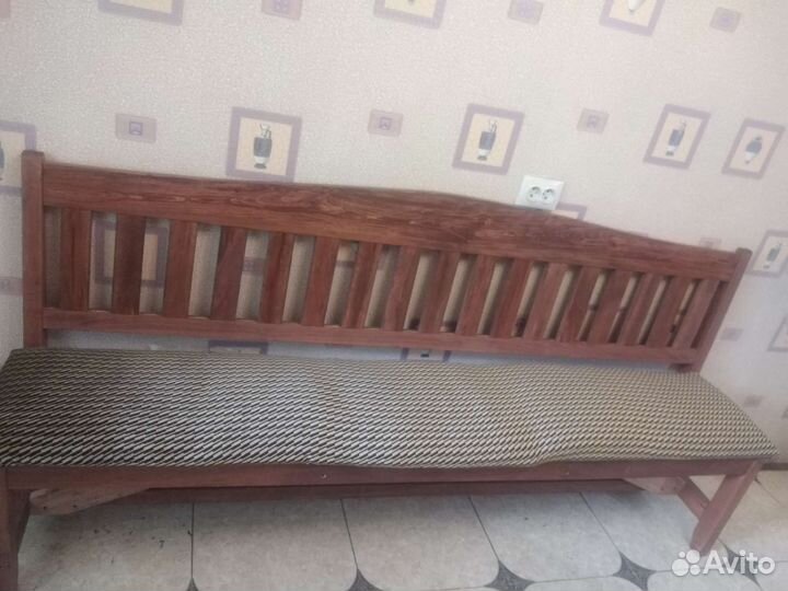 Скамейка садовая со столиком