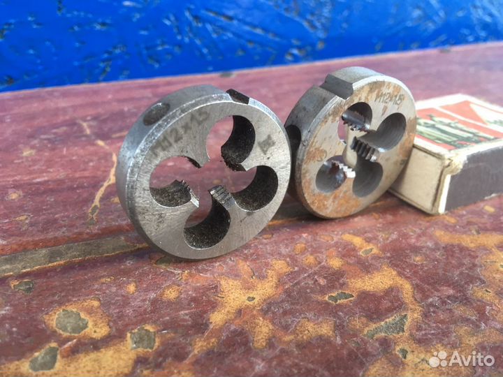 Плашки СССР М12 шаг резьбы 1,5