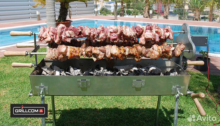 Мангал с электроприводом