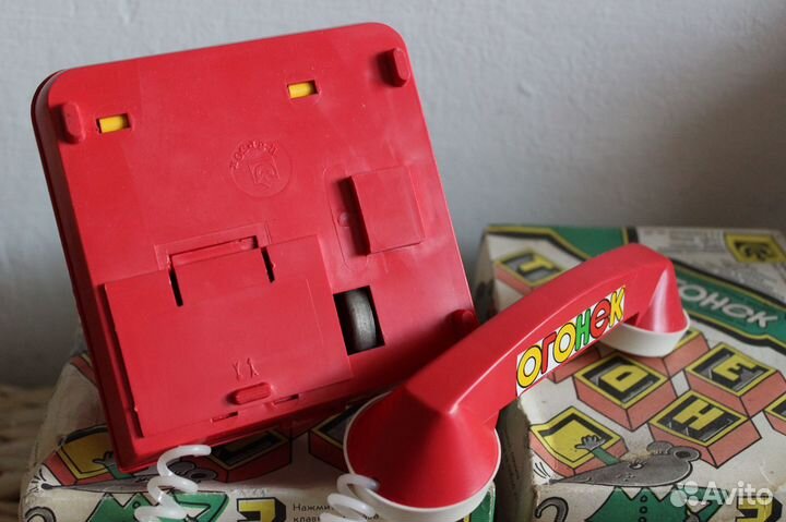 Телефон игрушка Огонёк детский советский новый