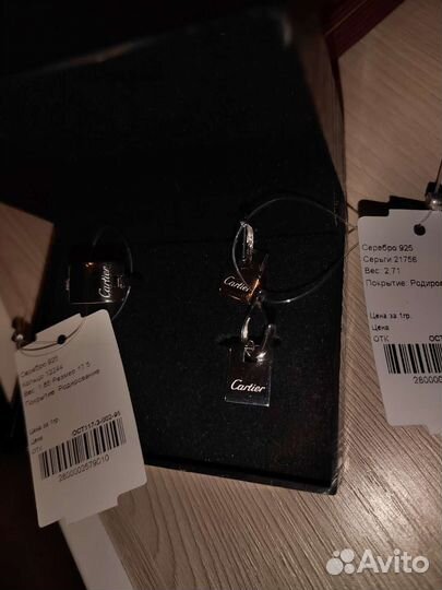 Cartier кольцо и серьги
