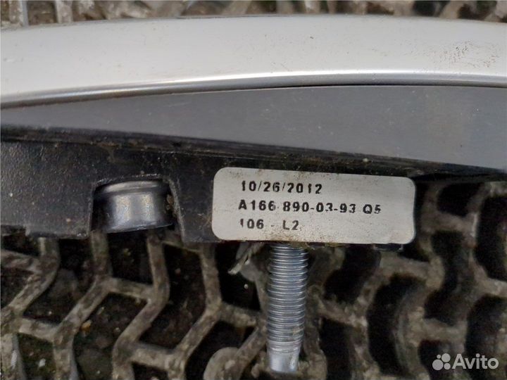 Рейлинг на крышу (одиночка) Mercedes ML W166 2011