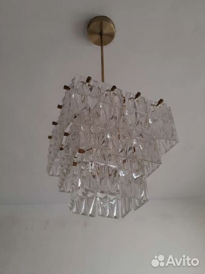 Хрустальная люстра СССР 4х ярусная, высота40см