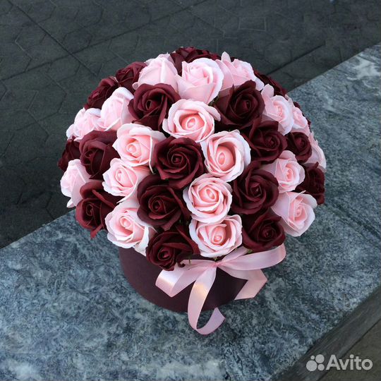 51 роза с доставкой, синие розы