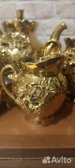 Чайный сервиз золотая роза