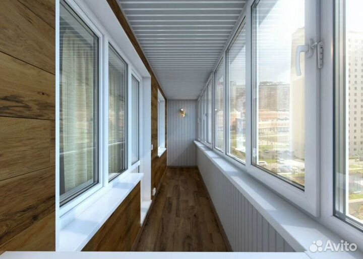 Вынос балкона с остеклением