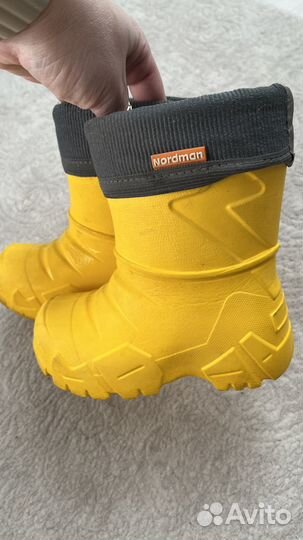Сапоги nordman 22 23 желтые