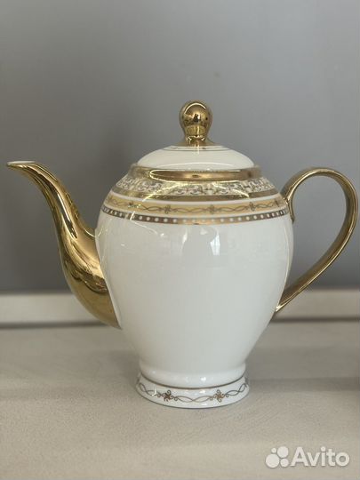 Чайный сервиз фарфор япония позолоченный