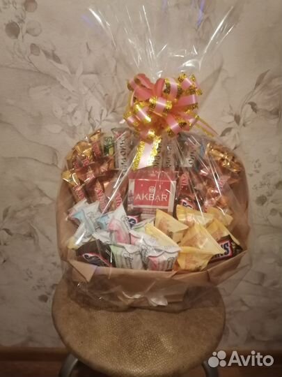 Составление сладких букетов