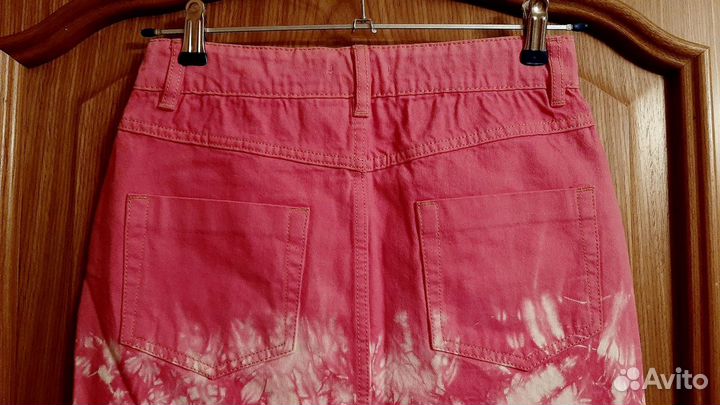 Юбка джинсовая розовая Urban Garden, новая