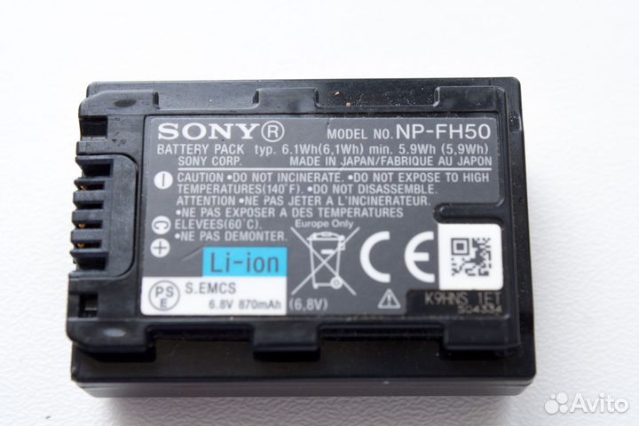 Аккумулятор Sony NP-FH50