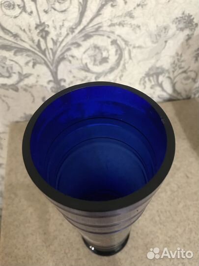 Ваза. СССР. Кобальтовое стекло. Винтаж