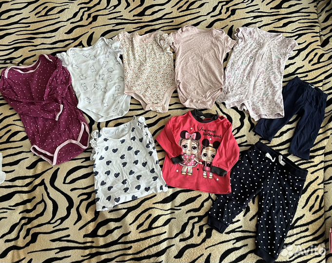 Вещи на девочку пакетом 74-80р