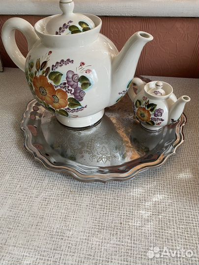 Чайник керамический + чайник заварочный маленький