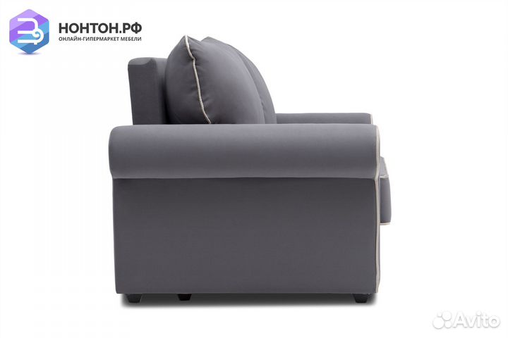 Диван еврокнижка Прованс темно-серый