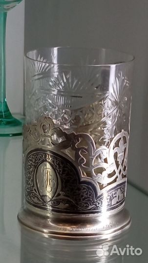 Подстаканник серебро 875