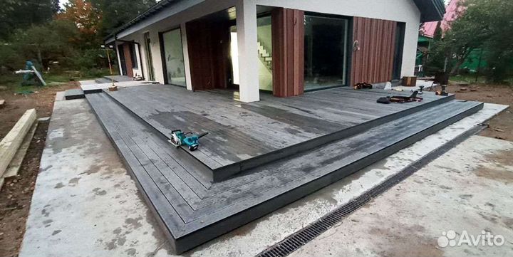 Строительство террас веранд беседок