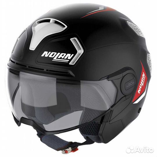 Nolan N30-4 T Inception Open Face Helmet Flat Blac