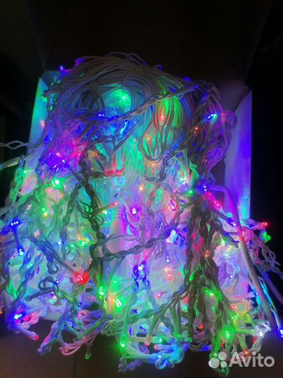 Гирлянда уличная бахрома 25 метров