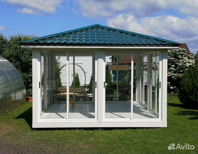 Остекление веранды распашное