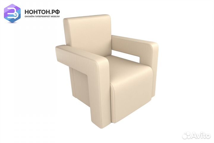Кресло Рамос экокожа бежевая