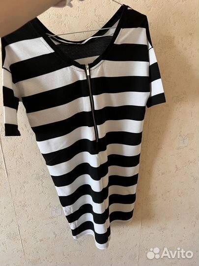 Платье черно-белое Vero Moda