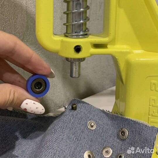 Установка кнопок альфа 12,5 и люверсов 5мм