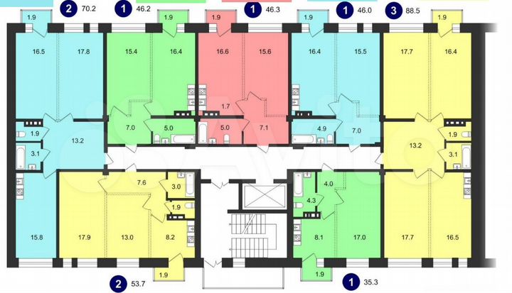 1-к. квартира, 40,6 м², 5/6 эт.