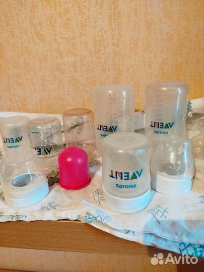 Бутылочки для кормления avent набором