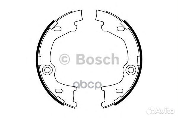 Колодки тормозные барабанные зад 0986487777