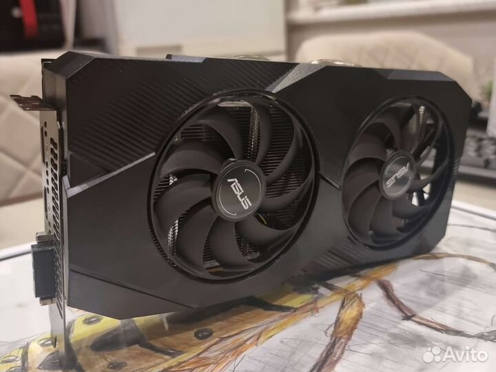 Видеокарта gtx1660 super asus dual evo