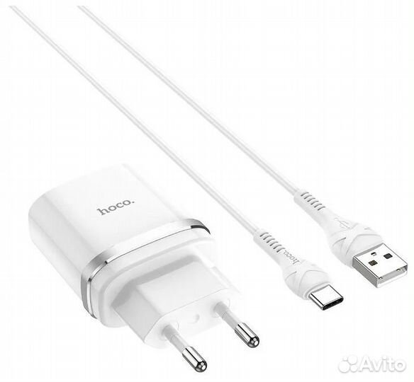 Hoco С12Q Smart QC3.0, кабель Type-C-USB, 5V, 3.0A
