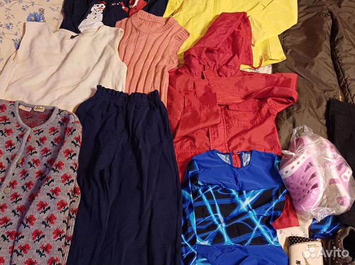 Вещи пакетом для девочки 134 140