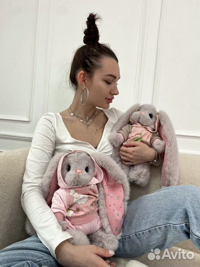 Игрушка заяц интерьерная в детскую ручная работа