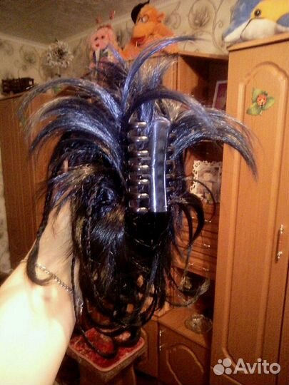 Волосы шиньон