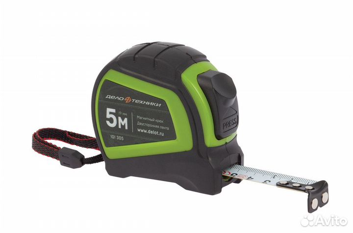Рулетка в обрезиненном корпусе 5М