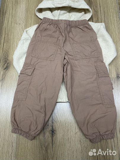 Next комплект зип худи + джоггеры 98р