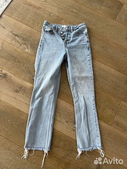 Джинсы Topshop w25, L32, прямые, straight