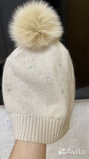 Комплект шапка, шарф женский из ангоры