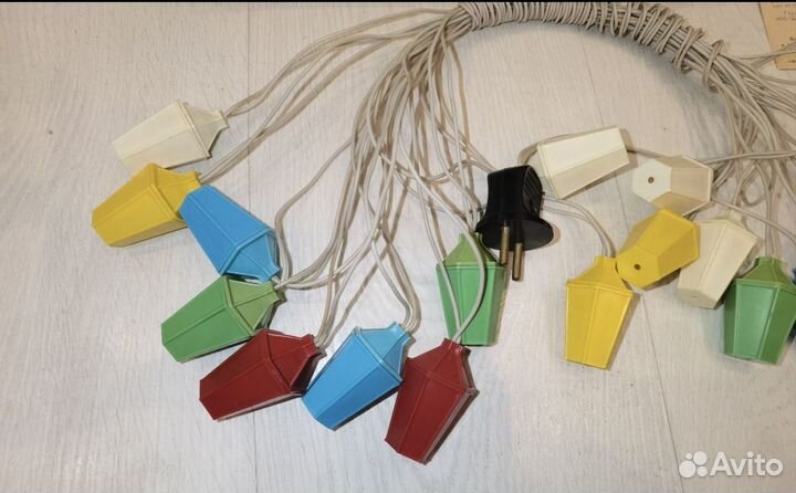 Елочная гирлянда Фонарики СССР 1972г. Отл