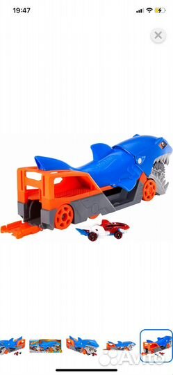 Набор игровой Hot Wheels голодная акула