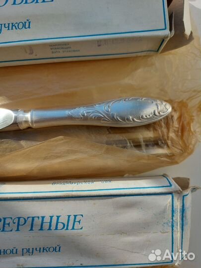 Столовые и десертные ножи. С посеребрением