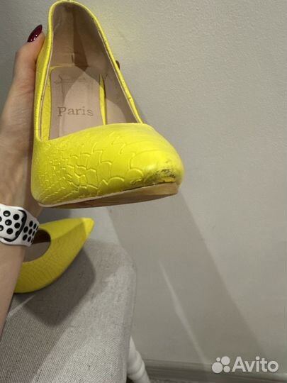 Туфли женские желтые