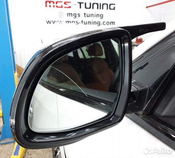 Крышки зеркал в стиле X6M F96 на X6 G06 карбон