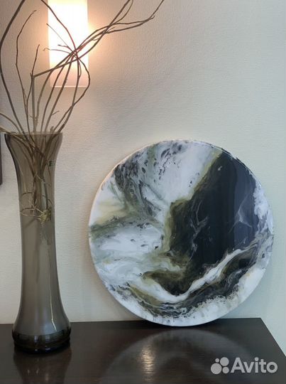 Картина абстракция эпоксидной смолой